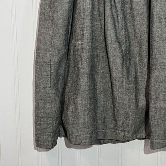 BeBop Women Elastic Waist Chambray Ruffle Sleeveless Dress Size Medium - Black - Picture 9 of 11